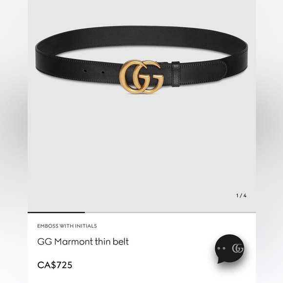 AUTHENTIC GUCCI belt 1” - Picture 5 of 5